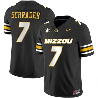 Cody Schrader Jersey #7 Missouri Tigers Vapor Limited College Football Stitched Black