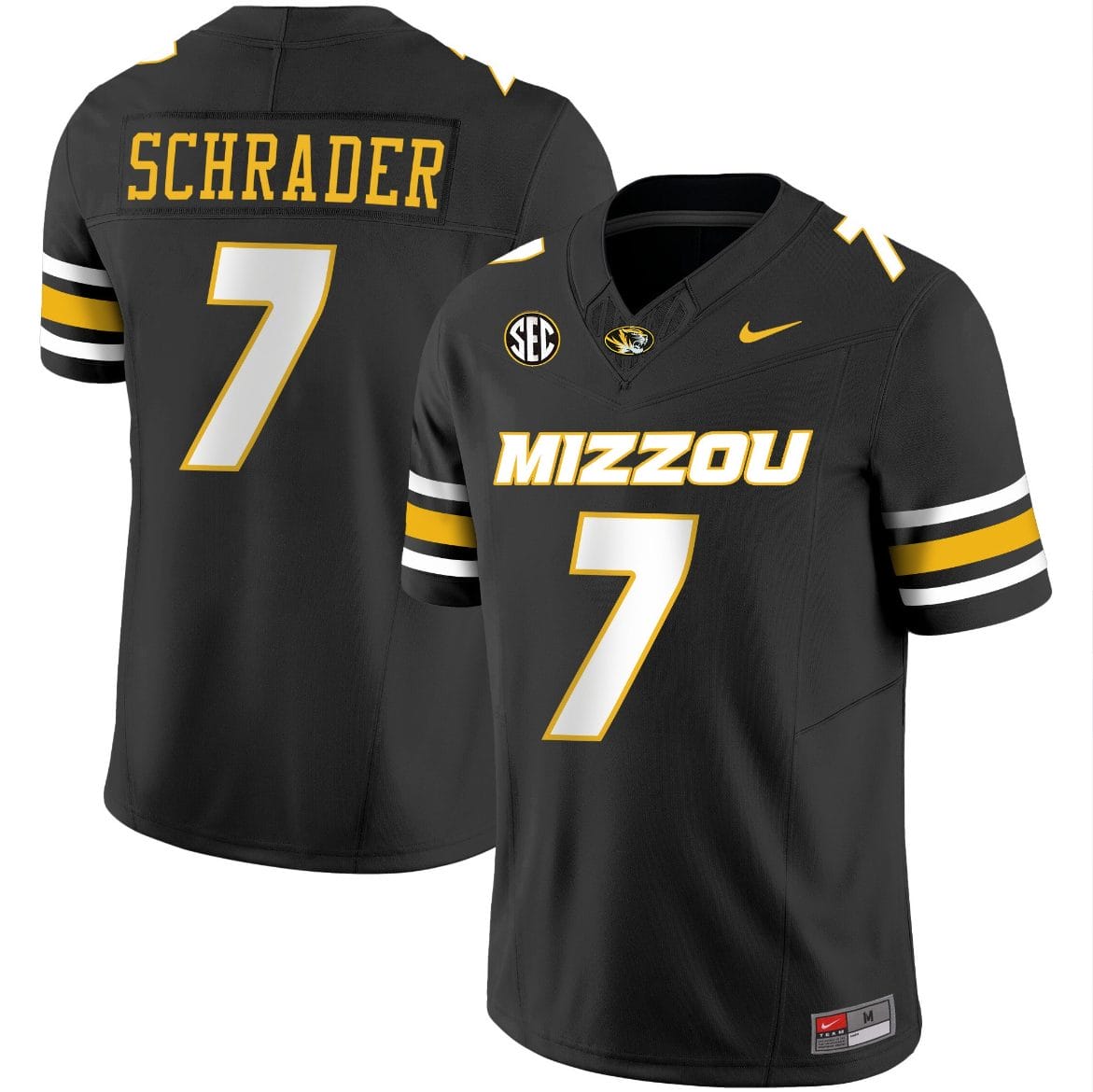 Cody Schrader Jersey #7 Missouri Tigers Vapor Limited College Football Stitched Black