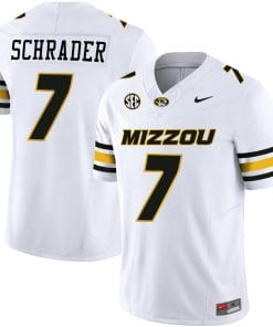 Cody Schrader Jersey #7 Missouri Tigers Vapor Limited College Football Stitched White