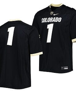Colorado Buffaloes Jersey #1 College Football Untouchable Replica Black