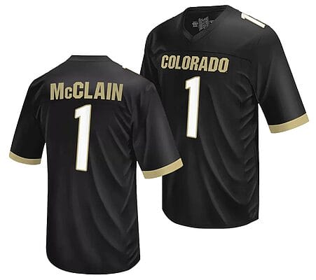 Colorado Buffaloes Cormani McClain Jersey #1 NIL College Football Black