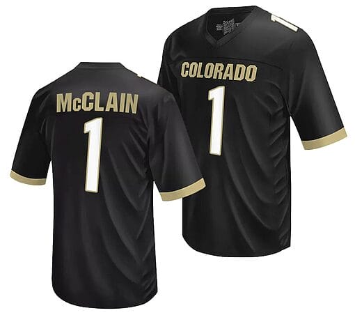 Colorado Buffaloes Cormani McClain Jersey #1 NIL College Football Black