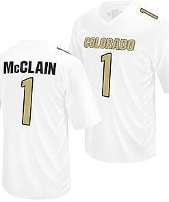 Colorado Buffaloes Cormani McClain Jersey #1 NIL College Football White