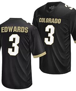 Colorado Buffaloes Dylan Edwards Jersey #3 NIL College Football Black