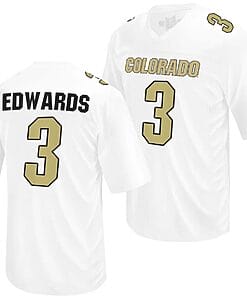 Colorado Buffaloes Dylan Edwards Jersey #3 NIL College Football White