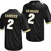 Colorado Buffaloes Shedeur Sanders Jersey #2 NIL College Football Black