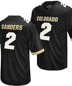 Colorado Buffaloes Shedeur Sanders Jersey #2 NIL College Football Black