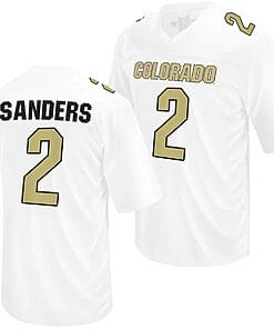 Colorado Buffaloes Shedeur Sanders Jersey #2 NIL College Football White
