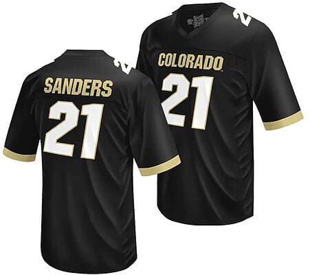 Colorado Buffaloes Shilo Sanders Jersey #21 NIL College Football Black