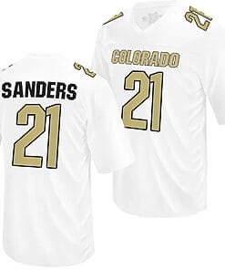 Colorado Buffaloes Shilo Sanders Jersey #21 NIL College Football White