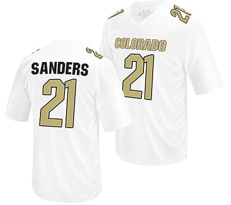 Colorado Buffaloes Shilo Sanders Jersey #21 NIL College Football White