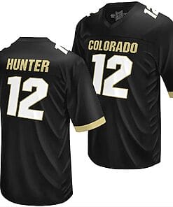 Colorado Buffaloes Travis Hunter Jersey #12 NIL College Football Black