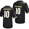 Colorado Buffaloes Xavier Weaver Jersey #10 NIL College Football Black