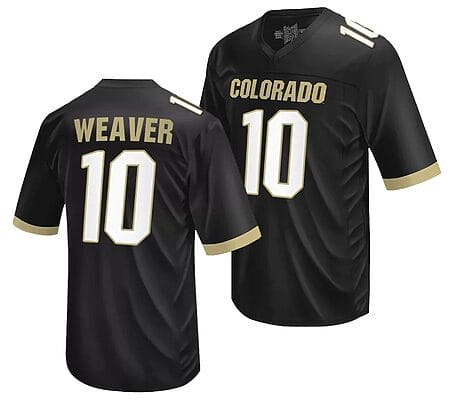 Colorado Buffaloes Xavier Weaver Jersey #10 NIL College Football Black
