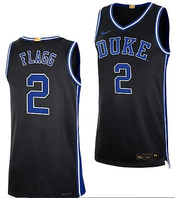 Cooper Flagg Jersey #2 Duke Blue Devils College Basketball Black