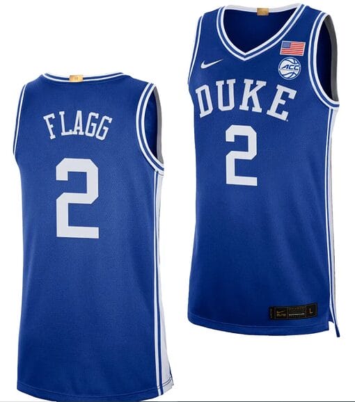 Cooper Flagg Jersey #2 Duke Blue Devils College Basketball Royal