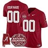 Custom Alabama Jersey Name and Number Vapor Limited Crimson All Stitched
