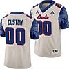 Custom FAU Owls Jersey Name and Number Alternate Football Game Sand 2023