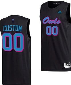 Custom FAU Owls Jersey Name and Number College Basketball Replica Black