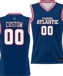 Custom FAU Owls Jersey Name and Number Full Sublimated Alternate Basketball Navy