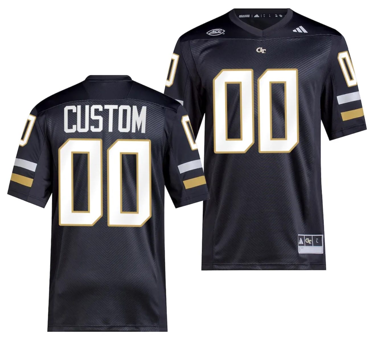 Custom Georgia Tech Jersey Name and Number Black College Football 2023