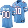 Custom Houston Cougars Oilers Themed Jersey Name and Number NCAA Football - Blue