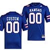 Custom Kansas Jayhawks Jersey Name and Number Royal College Football 2023