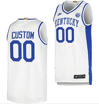 Custom Kentucky Wildcats Jersey Name and Number Limited Retro Basketball White 2023-24