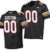 Custom Maryland Terrapins Jersey Name and Number College Football Black 2023 Replica Uniform