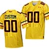 Custom Maryland Terrapins Jersey Name and Number College Football Gold 2023 Script Uniform