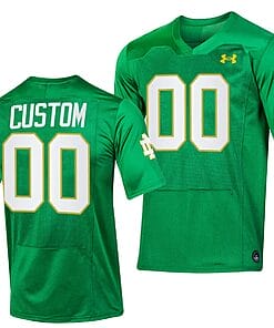 Custom Notre Dame Fighting Irish Jersey Name and Number Replica College Football 2023 Green