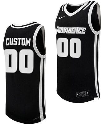 Custom Providence Friars Jersey Name and Number Replica College Basketball Black Uniform