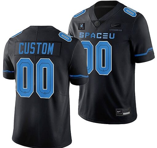 Custom UCF Knights Jersey Name and Number College Football 2022 Space Legend Black