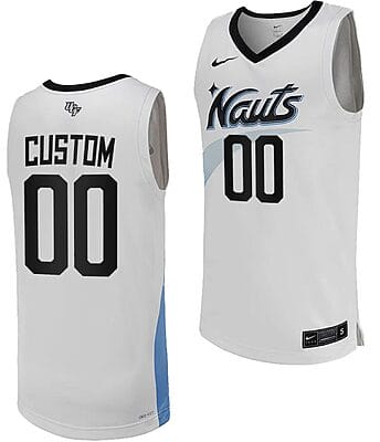 Custom UCF Knights Jersey Name and Number Replica College Basketball White Uniform