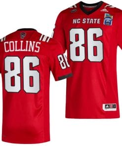Dacari Collins Jersey #86 NC State Wolfpack 2023 Pop-Tarts Bowl Football Red