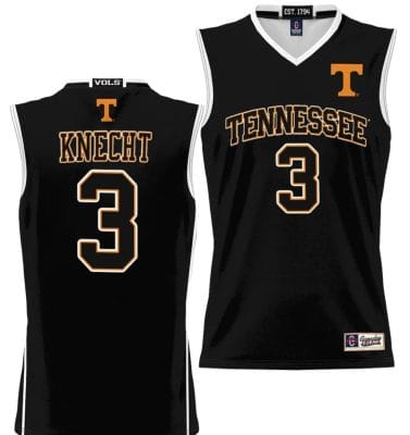 Dalton Knecht Jersey #3 Tennessee Volunteers NIL College Basketball Lightweight Black