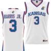 Dajuan Harris Jr Jersey #3 Kansas Jayhawks NIL College Basketball Lightweight White
