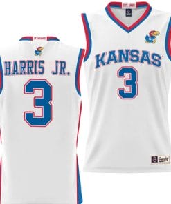 Dajuan Harris Jr Jersey #3 Kansas Jayhawks NIL College Basketball Lightweight White