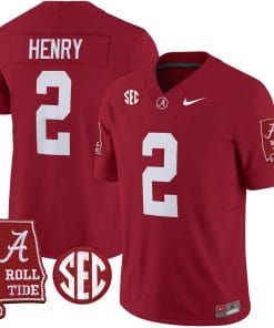 Derrick Henry Jersey #2 Alabama Crimson Tide Vapor Limited Football Alabama Map Crimson