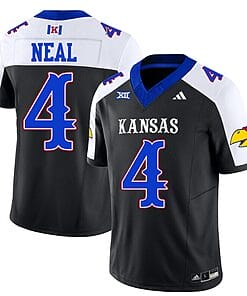 Devin Neal Jersey #4 Kansas Jayhawks Blackhawk Vapor Limited Football Alternate