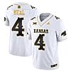 Devin Neal Jersey #4 Kansas Jayhawks Blackhawk Gold Vapor Football White Gold