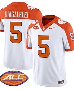 DJ Uiagalelei Jersey #5 Clemson Tigers Vapor Limited Acc Patch College Football Stitched Inverted