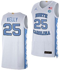 Deja Kelly Jersey #25 North Carolina Tar Heels College Basketball White