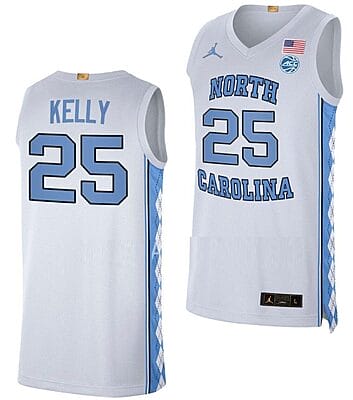 Deja Kelly Jersey #25 North Carolina Tar Heels College Basketball White