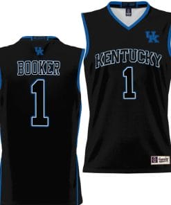 Devin Booker Jersey #1 Kentucky Wildcats NIL College Basketball Lightweight Black