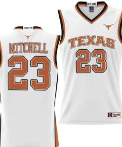 Dillon Mitchell Jersey #23 Texas Longhorns NIL College Basketball Lightweight White