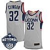 Donovan Clingan Jersey #31 UConn Huskies 2023 National Champions College Basketball Gray