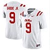 DeShawn Gaddie Jr Jersey #9 Ole Miss Rebels Football All Stitched White