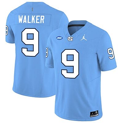 Devontez Walker Jersey #9 North Carolina Tar Heels Vapor Limited College Football Blue