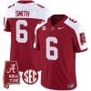 DeVonta Smith Jersey #6 Alabama Crimson Tide Vapor Limited Football Alabama Map Crimson Alternate